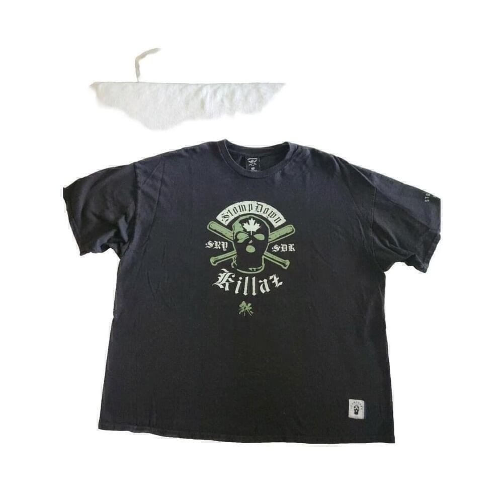 Stompdown Killaz Sdk Sry Skull T-Shirt 3XL Black Graffiti Hip Hop Rap Biker